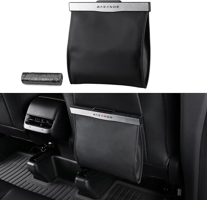 BASENOR Tesla Cybertruck Center Console Organizer and Cybertruck Trash Can