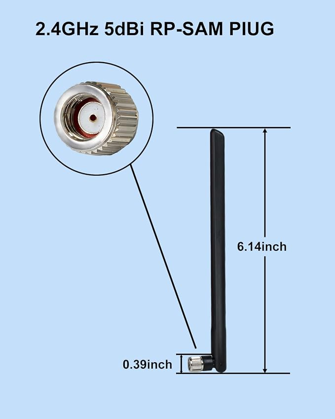 1080P Magnetic Wireless Backup Camera with Foldable 5dBi Magnetic Truck RV WiFi Antenna