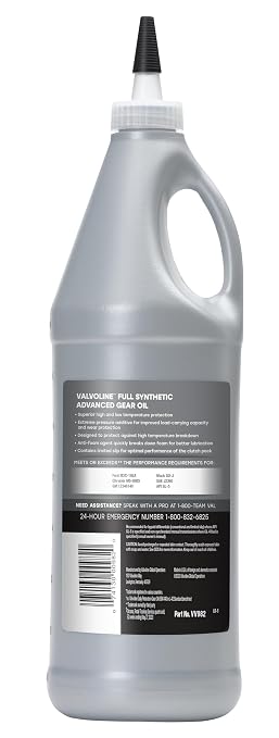 Valvoline SynPower SAE 75W-140 Full Synthetic Gear Oil 1 QT, Case of 12