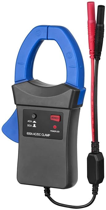 AIOMEST Handheld AC/DC Current Clamp Probe Adaptor, AI-605A DMM Accessory for Digital Multimeter with Test Lead
