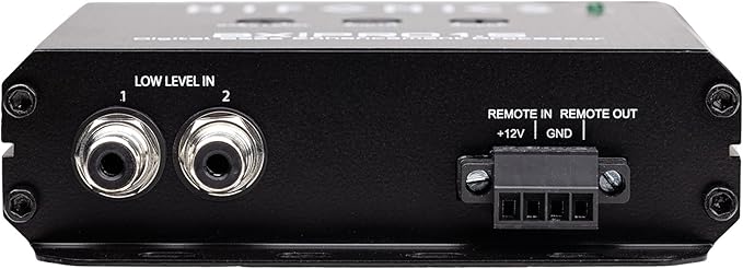 Hifonics BXIPRO1.5 Bass Enhancer, Digital Processor with Dash Mount Remote Control, Integration with Any Vehicle for Upgraded Subwoofer System, Black
