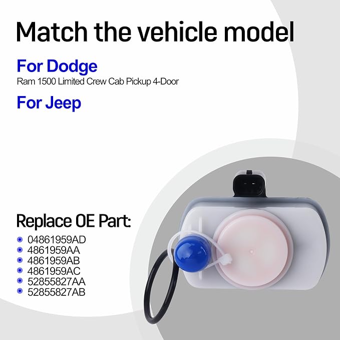 Fuel Vapor Leak Detection Pump 04861959AD 4861959AA for Dodge/Jeep | OEM Fuel Vapor Leak Detection Pump OE# 4861959AB, 4861959AC, 52855827AA, 52855827AB