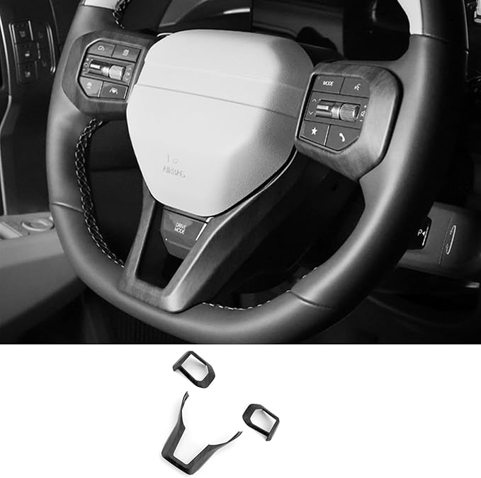 ABS Car Steering Wheel Frame Cover Compatible with Kia K4 GT GT-Line 2025 Kia EV6 GT-Line 2025 Kia EV3 GT-Line Kia EV4 GT-Line Accessories (Wood Grain Style)