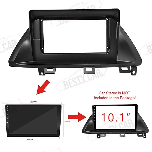 10.1'' Car Radio Stereo Fascia Dash Panel Trim for Honda Odyssey 2005 2006 2007 2008 2009 2010 Dashboard Panel Kit