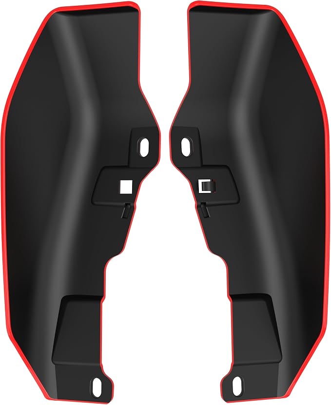 Color - Matched Mid Frame Air Deflectors Heat Shield, Perfectly Fit for Harley Touring Models 2009-2026 Scarlet Red