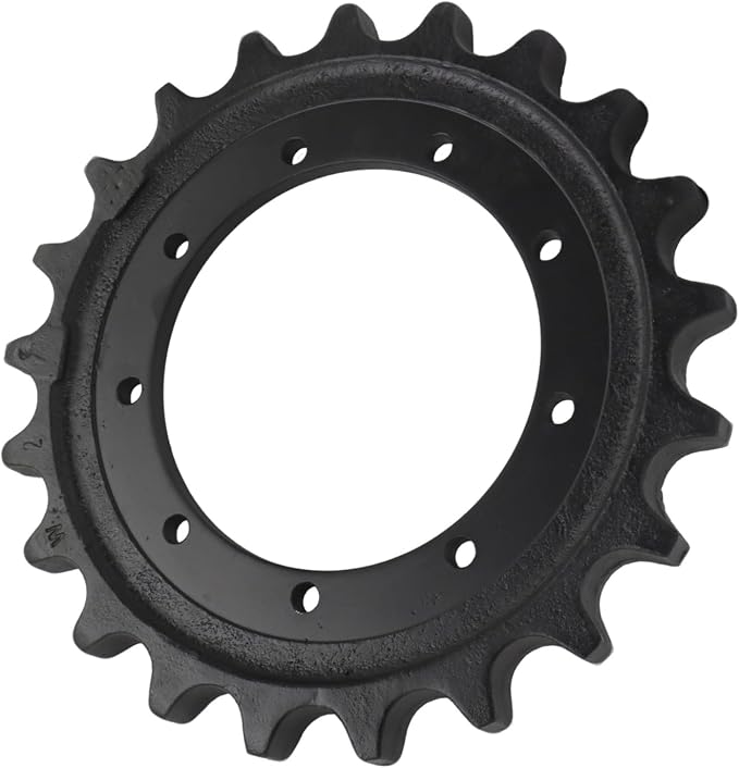 Gear Drive Sprocket Compatible with KX71-3 U35 Mini Excavator | 2039666, 21 Teeth, 9 Mounting Holes, Track Drive Gear Sprocket, Integrated One-piece Sprocket Unit, Stable Power Transmission