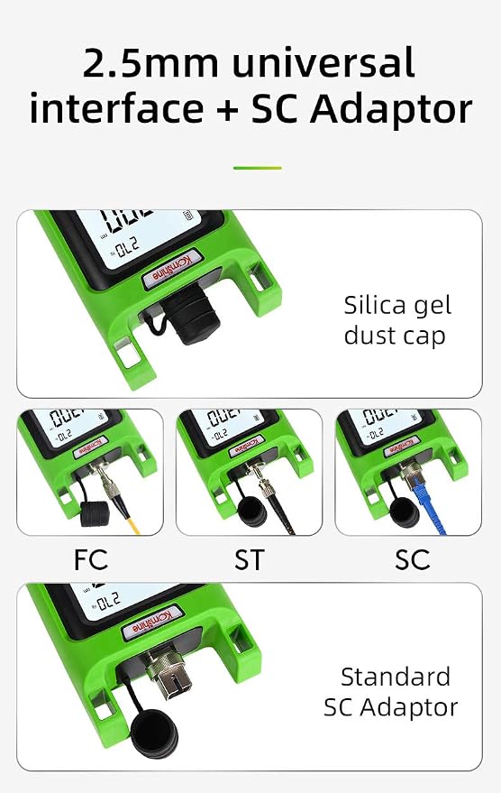 1310/1550m FTTH Tester KLS-35-SM Pocket Sized Optical Single Mode Light Source OLS Optical Universal Connector:FC+SC+ 2.5mm Output Stability:±0.05dB