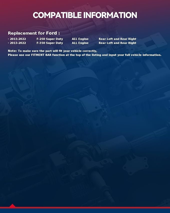 KAX Disc Brake Caliper Assembly Fit for Ford F-250 Super Duty 2013-2022, Ford F-350 Super Duty 2013-2022, Rear Side