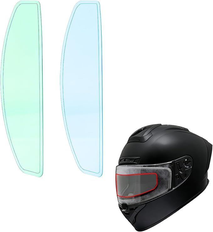 Universal Anti-Fog Film & Rainproof Film for Helmet Visor,Helmet Visor Protector Anti Fog Waterproof Sticker for Cold Mornings and Rainy Days