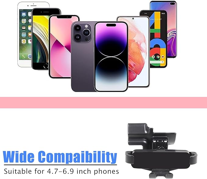HAPPYHORSE Car Phone Mount Compatible with Toyot@ 86/Subaru BRZ 2022-2024 Car Central Control Right Side Mobile Phone Bracket Phone Holder Phone Mount with Self-Adhesive Base Accessories (Type B)