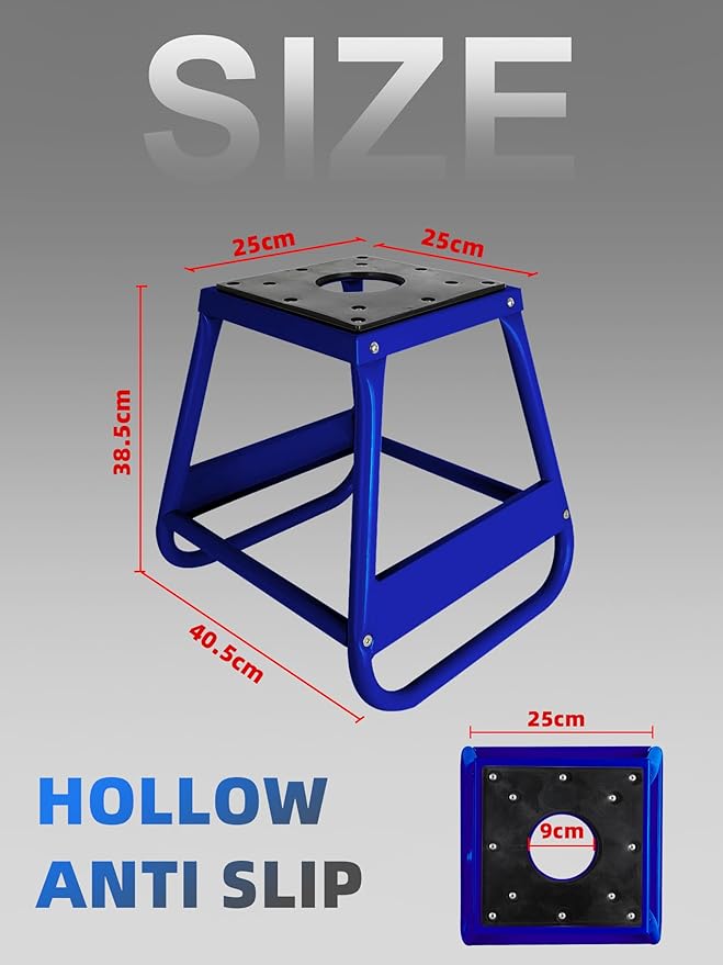 Dirt Bike Stand,Universal Detachable Anti Slip 450Lbs Capacity Motorcycle Panel Lift Box Stand for Motorcycle & Powersports Maintainence-Blue