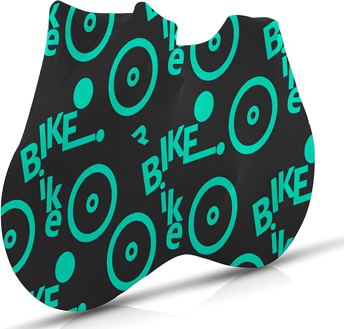 Bike Cover with 5 Zippers, Anti-Scratch Bicycle Storage Guard for Apartment & Garage, Fits Wall Hangers & Car Racks, Dust-Proof Full Protection for Most Bikes (Green)