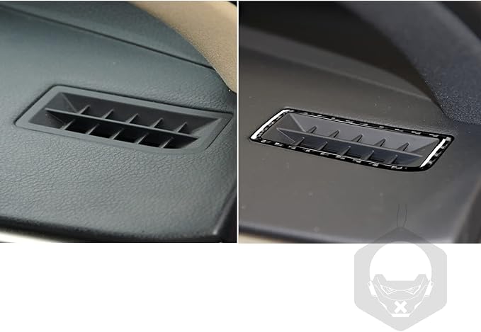 Soft Carbon Fiber Car Interior Decoration Left and Right air Vents 2/Piece Decorative Sticker for Lexus RC300 350 200T 15-24 IS250 13-20 Carbon Fiber Interior Accessories