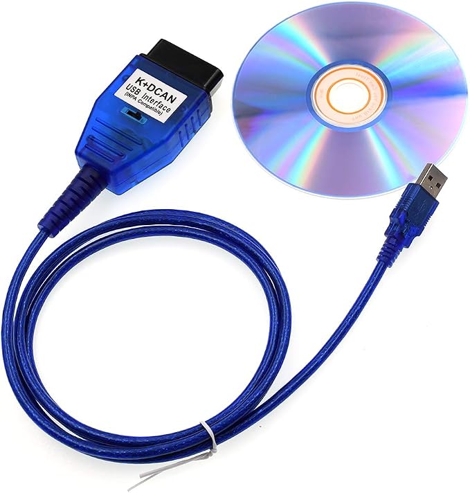 Compatible for BMW-INPA K+DCAN Diagnostic Cable Support E serials E39 E46 (with Switch) Work with ISTA SSS NCS Coding Winkfp Programing