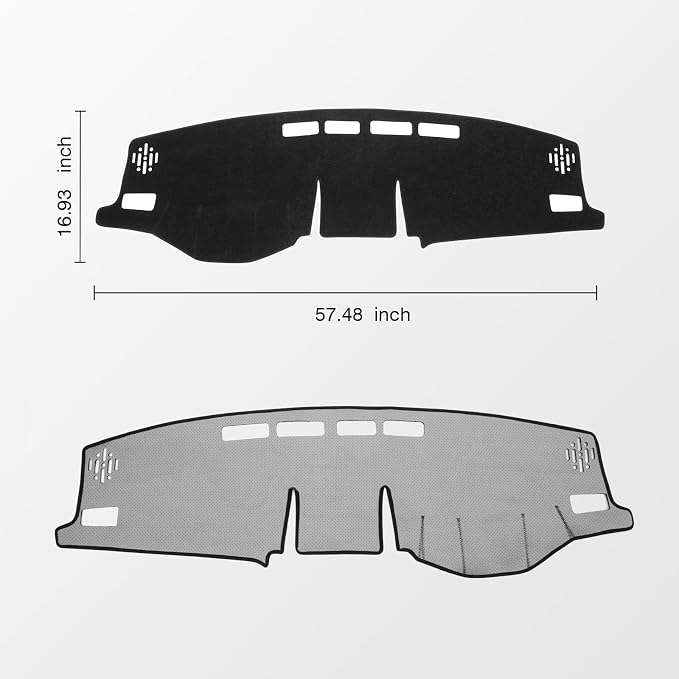 Custom Fit Dash Cover Compatible with Toyota RAV4 2019-2025 Dashboard Cover Accessories for RAV4 Non-Slip Polyester Dashboard Mat Custom Fit Center Console Sunshield Protector No Glare