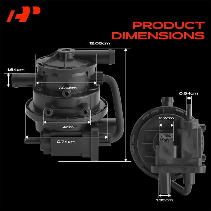 A-Premium Fuel Vapor Leak Detection Pump Compatible with Dodge & Chrysler | for Grand Caravan, Ram 1500 2500 3500, Caravan, Neon & Town & Country, Grand Voyager & Jeep Liberty & Plymouth Voyager, Neon
