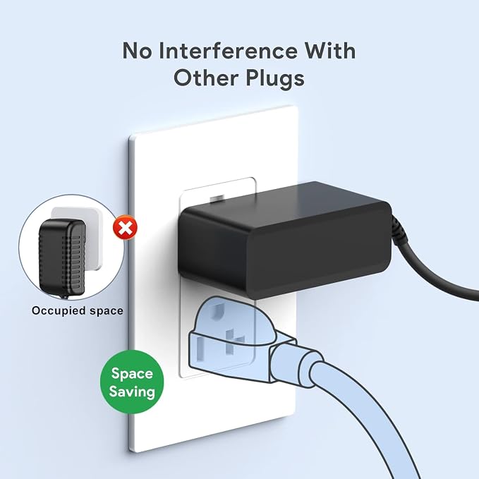 12V Lighter Plug AC Adapter Charger Compatible with Innovative America #9101 Light Compatible with Ranger #9102 Heavy MUTT Mobile Universal Trailer Tester CHR0001 TNS 30W-120050-2 Fotexco CL-1250