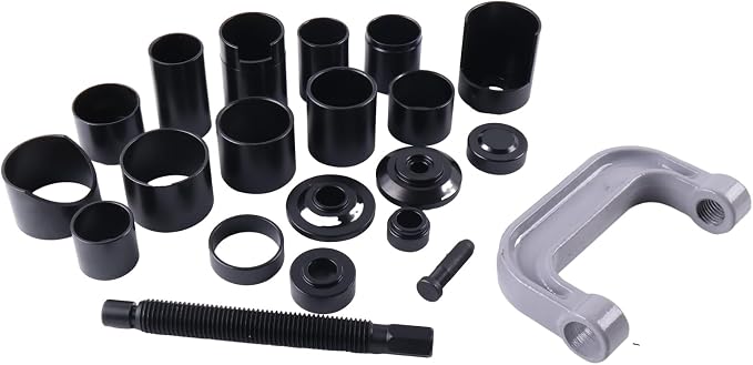 21Pcs Auto Repair Service Removal Ball Joint Press Tool Master Adapter Kit 2/4WD Compatible with Most GM Ford Dodge 2 and 4 Wheel Drive Pickups