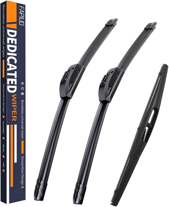 Replacement for Honda Odyssey 2005-2010 Silent Wipers -FAPIUO Front and Rear Windshield Wipers 26"/22"+14" Full Blade Set (3 Pack)