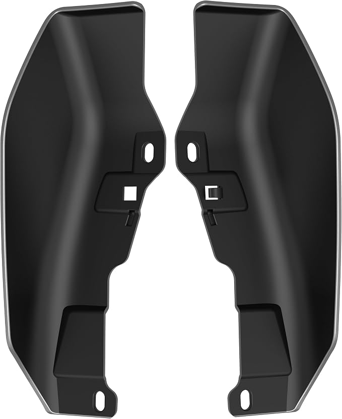 Color - Matched Mid Frame Air Deflectors Heat Shield, Perfectly Fit for Harley Touring Models 2009-2026 Charcoal Grey