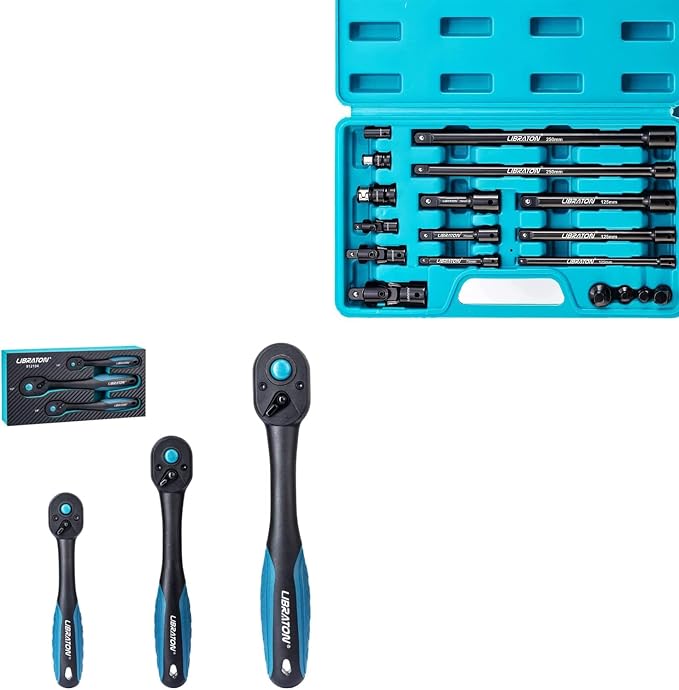 LIBRATON Socket Extension Set 18PCS and Ratchet Handle Set 3PCS
