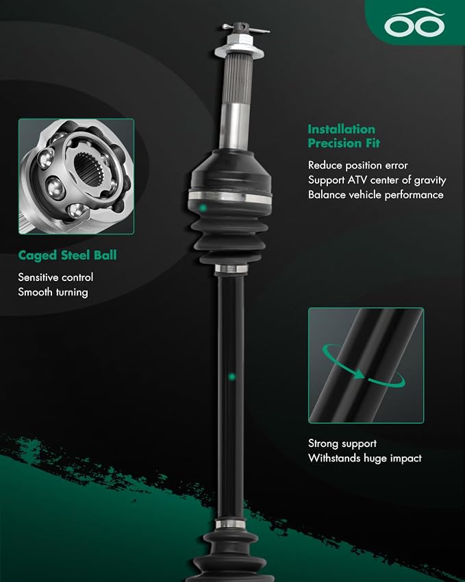 SCITOO Rear Left Right CV Axle for Kawasaki Teryx 800 Teryx4 800