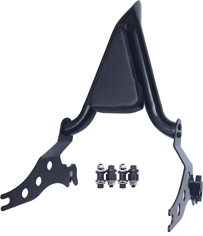Black Detachable Rear Passenger Sissy Bar Backrest Fit for Harley Softail Fat Boy FLFBS 2018-2024 Breakout 2013-2024