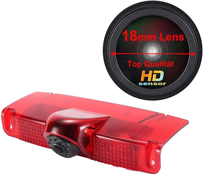 Super HD 1280 * 720 Pixels Car Third Roof Top Mount Brake Lamp Camera Brake Light Rear View Backup Camera for Chevrolet Express GMC Savana Vans Exporer Vans Cargo Reverse Parking Camera