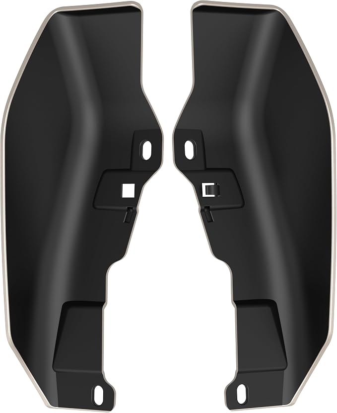 Color - Matched Mid Frame Air Deflectors Heat Shield, Perfectly Fit for Harley Touring Models 2009-2026 Silver Fortune