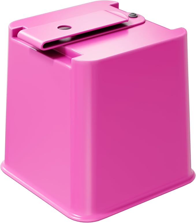 Pink Car Trash Can plus Trash bag bundle – Waterproof, w/Floor Mat Clip, Leakproof Build, Portable – Includes 1 Roll Inside + 3 Extra Roll (80pcs Total) – Black, Large – For Cars, SUV, & T