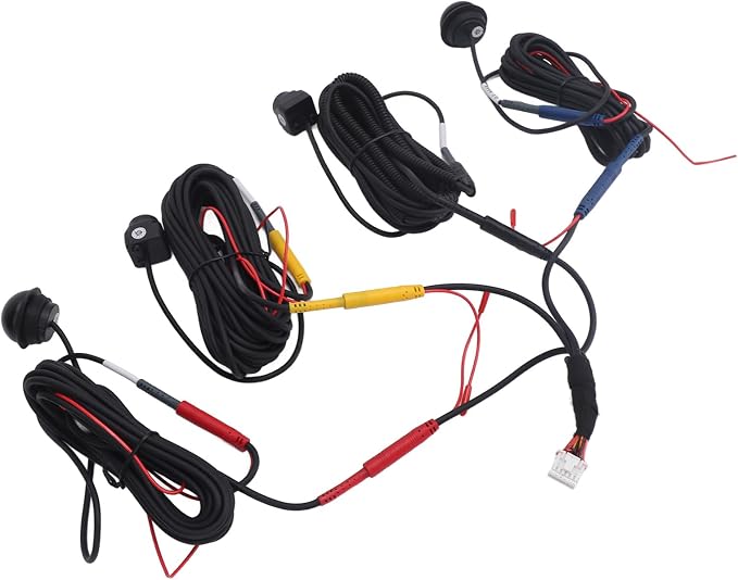 360° Panoramic Car Camera System - 1080P HD Front, Rear, Left & Right View for Car Display (2053 Chip + 6048 Lens)