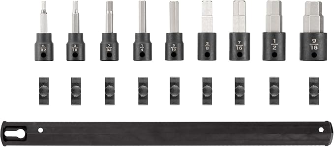 TEKTON 3/8 Inch Drive Hex Impact Bit Socket Set, 9-Piece | SIB91101