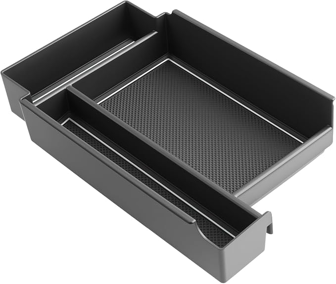 SKTU 2026 Pathfinder Center Console Organizer for 2026+ Nissan Pathfinder (SV/SL/Rock Creek/Platinum) Console Tray Nissan Pathfinder 2026 Accessories ABS Insert Armrest Storage Box (White)