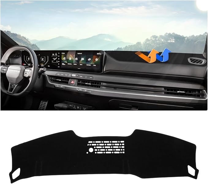 Autorder Dashboard Cover Mat for kia k4 2025 2026 Accessories Dash Cover Upgrade Flannel Dash Mat Sunshade Glare UV Rays Protector