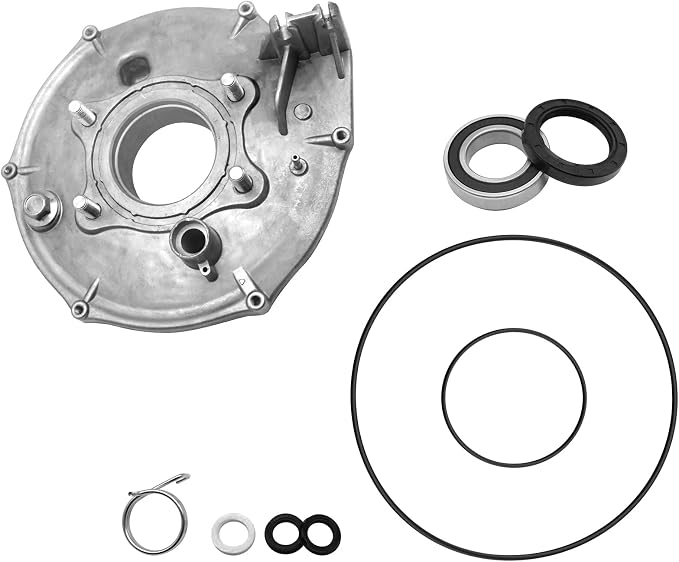 JAVIK Rear Brake backing Plate with Bearing Seals Spring Kit for Honda Fourtrax 300 TRX300 TRX300FW 2x4/4x4 1988-2000