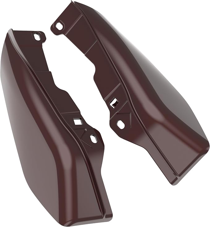 Color - Matched Mid Frame Air Deflectors Heat Shield, Perfectly Fit for Harley Touring Models 2009-2026 Twisted Cherry