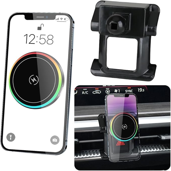 Car Magnetic Phone Mount for Kia K5 2021 2022 2023 2024 Auto Interior Accessories Best Cellphone Holder Fast 15W Wireless Charger Cell Phones Charging Screen Stand Cradles Accessory