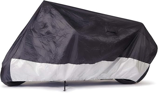 Budge MC-9 Sportsman Motorcycle Cover, Black, Waterproof, Universal Fit, Fits up to 86", Medium