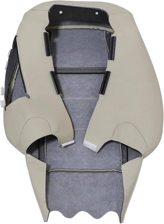 NLQR Front Driver and Pasenger Bottom & Top Replacement Seat Covers Ivory Compatible with Mercedes Benz C250 C300 C350 2008-2014, Compatible with Mercedes Benz GLK250 GLK280 GLK300 GLK350 2008-2015