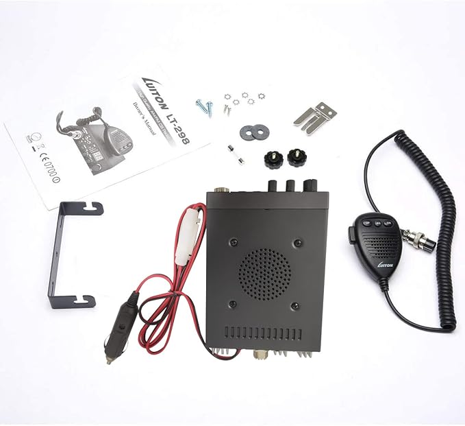LUITON 40-Channel CB Radio LT-298 Compact Design with External Speaker Jack, Large Easy to Read LED Display Compatible with 12-24V Voltage