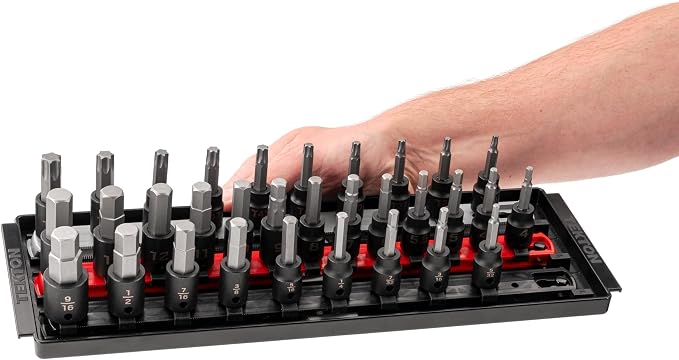 TEKTON 3/8 Inch Drive Impact Bit Socket Set, 32-Piece | SIB91202