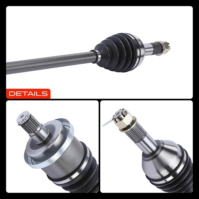 A-Premium Rear Driver or Passenger Side CV Axle Shaft Assembly for Can-Am | Compatible with Maverick 1000R 2015-2017, Maverick Max 1000R 2015-2017, Replace# 705502235, 705502363