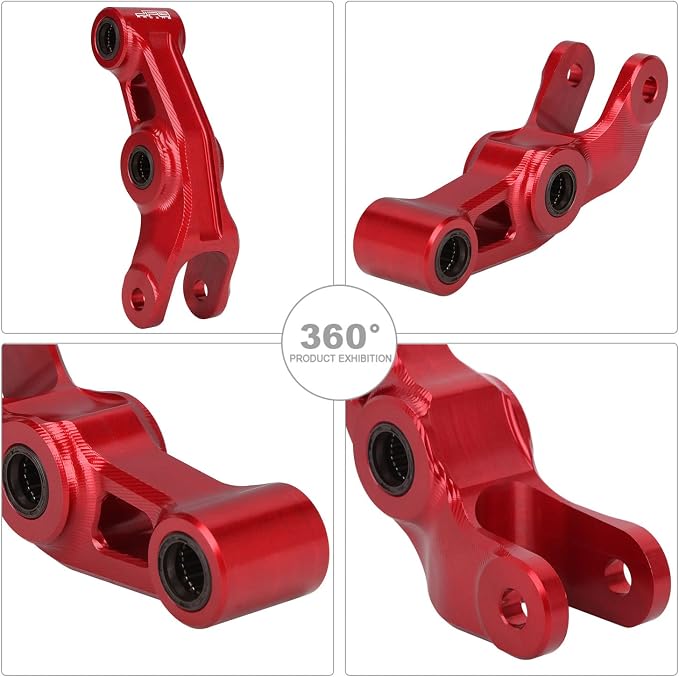 JFG RACING Sur Ron Suspension Linkage & Triangle Link Kit Set Rear Shock Link for Sur Ron X X160 X260 Electric Dirt Bike, ROSE RED