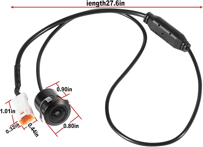 720P Front Camera Compatible with Polaris Factory Installed 7" Ride Command Systems (Not Compatible with XP PRO Models)