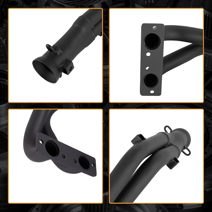 1262319-489 Exhaust Pipe Compatible with Polaris RZR 4 800 2010-2014, RZR S 800 2009-2014, 4 800 EPS Limited 2014 Replace 1261937-489