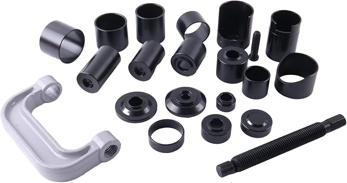 21Pcs Auto Repair Service Removal Ball Joint Press Tool Master Adapter Kit 2/4WD Compatible with Most GM Ford Dodge 2 and 4 Wheel Drive Pickups