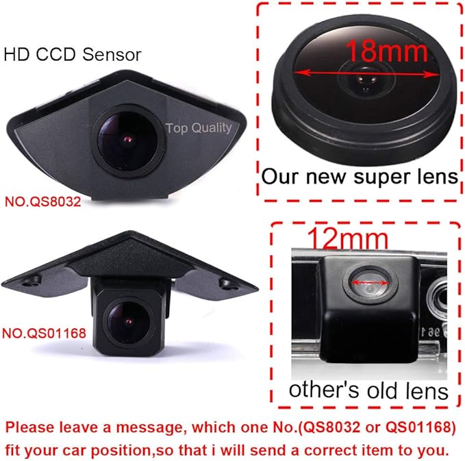 Waterproof Front View Camera,HD CCD Logo Parking System Replacement for Mercedes- Benz Front Logo Mark Sprinter Viano Vito A BCLA GLA GLC CLK GLK CLC CLS E M GLE GLS S CL GL SLK SL SLR SLS(NO.QS8032)