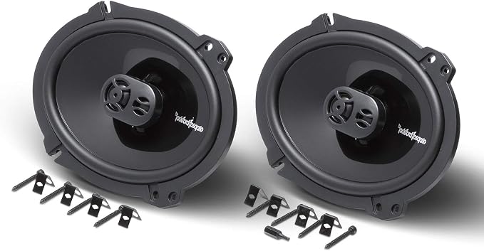 Rockford Fosgate P1683 Punch 6"x8" 3-Way Coaxial Full Range Speakers - Black (Pair)