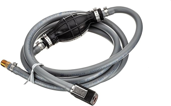 Quicksilver 8M0061883 Fuel Line Assembly, 8 Ft. Long with Primer Bulb