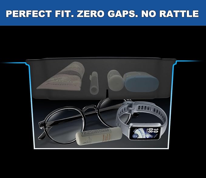 GZSH 2025 Upgrade Center Console Organizer fit for 2025 Ford Bronco 4 Door and 4 PCS Door Handle Storage Box fit for Ford Bronco 2021-2025 (Not for Sport)